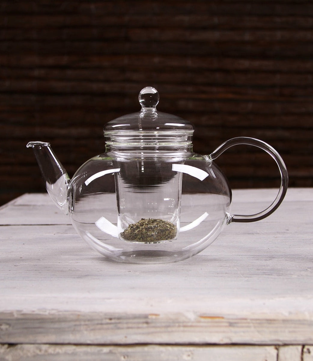 Hammered Pattern Heat-resistant Glass Teapot 650ML / 22.2 oz