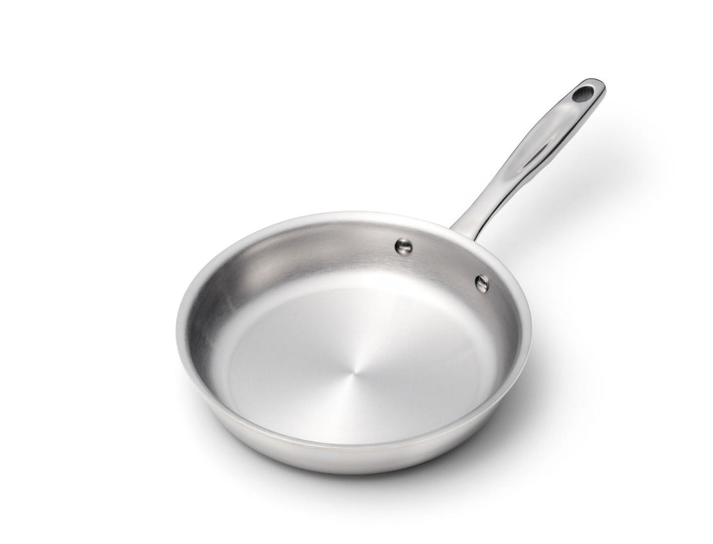 360 Cookware. T-304 Surgical Grade Stainless Steel Handcrafted in the U.S.A. High quality cookware. 8.5 inch fry pan. Made in USA. No coating.
