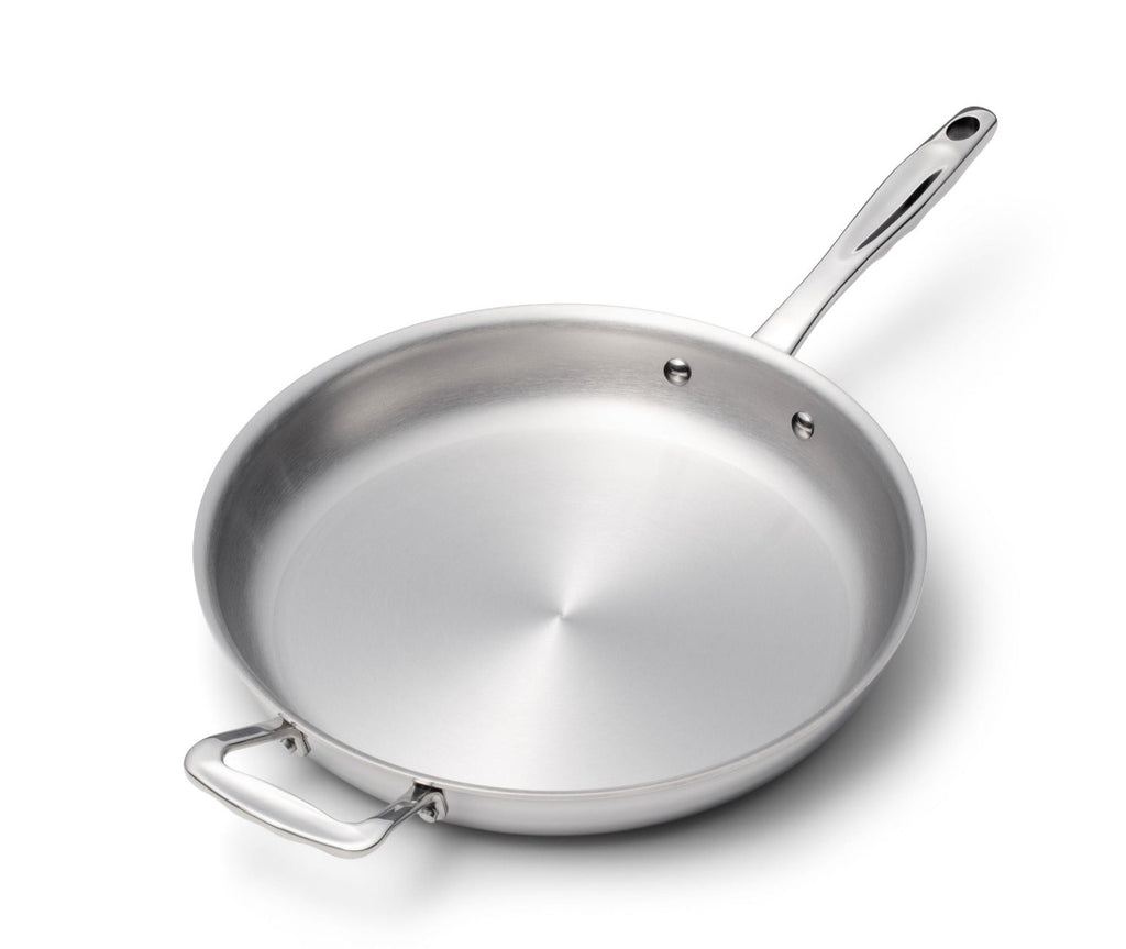 360 Cookware. T-304 Surgical Grade Stainless Steel Handcrafted in the U.S.A. High quality cookware. 11.5 inch Fry Pan.     