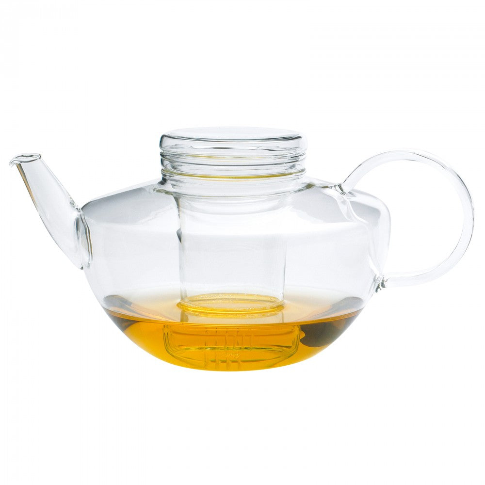 Trendglas JENA German Glass 5 cup Opus Teapot with glass infuser. Heat-resistant German made Borosilicate glass. No heavy metals or other toxic substances and Lead free.    