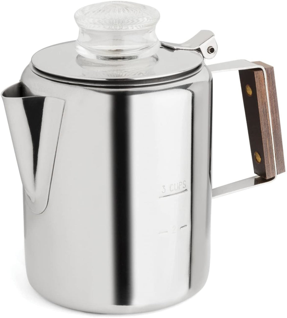 Stainless Steel 2-3 Cup Coffee Percolator. 