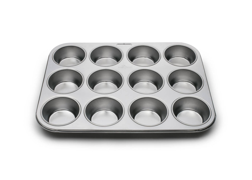 Stainless Steel Muffin Pan 12 Cup. No coating