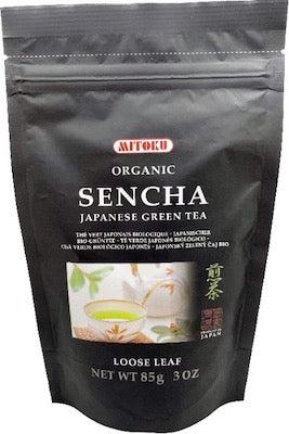 MITOKU Organic Japanese Sencha Loose Green Tea. Product of Japan.