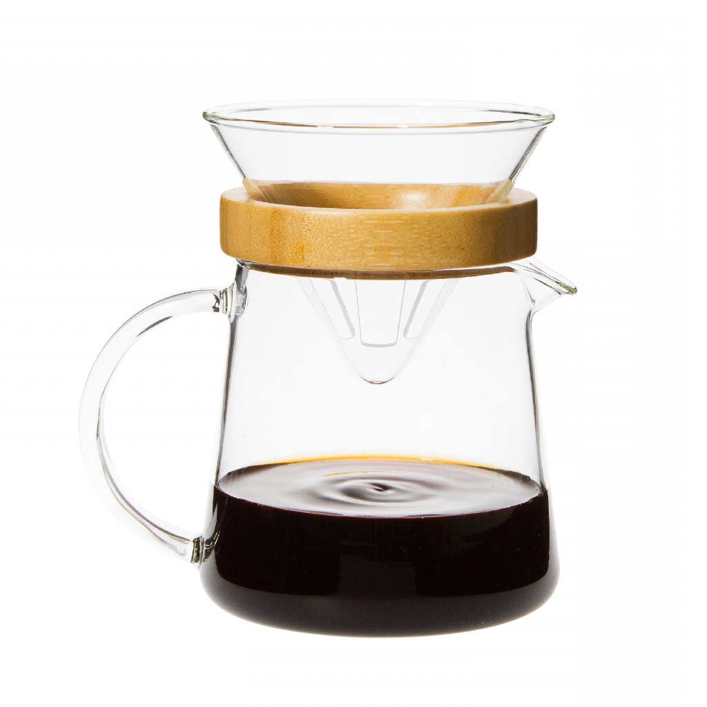 Trendglas JENA German Glass Pour Over for Two. Heat-resistant German made Borosilicate glass. No heavy metals or other toxic substances and Lead free.    