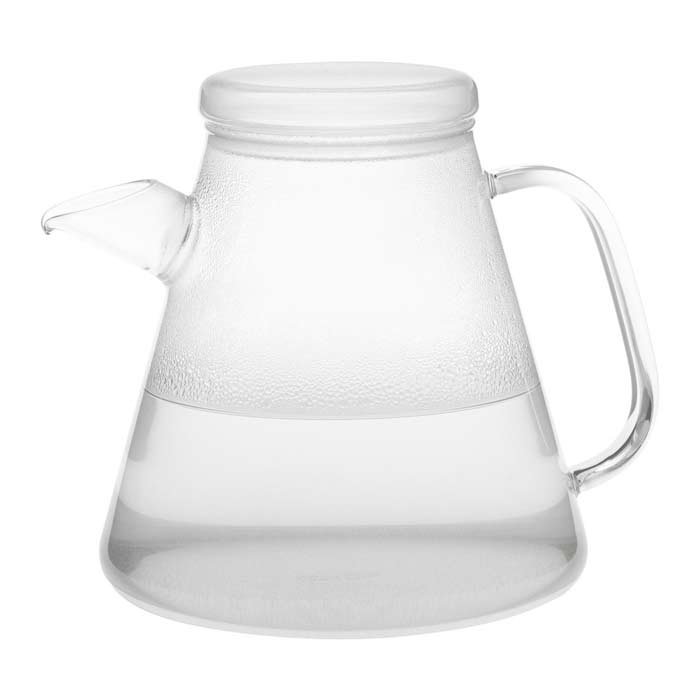 Trendglas JENA German Glass Vesuv Kettle with glass infuser. Heat-resistant German made Borosilicate glass. No heavy metals or other toxic substances and Lead free.      
