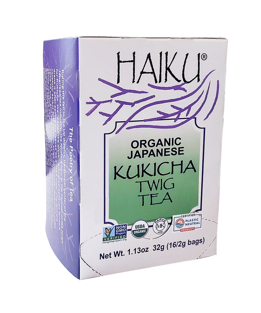 HAIKU Organic Japanese Kukicha Twig Tea. Non GMO