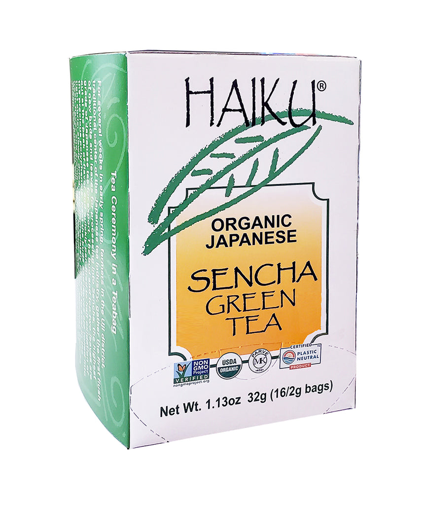 HAIKU Organic Japanese Sencha Green Tea. Non GMO