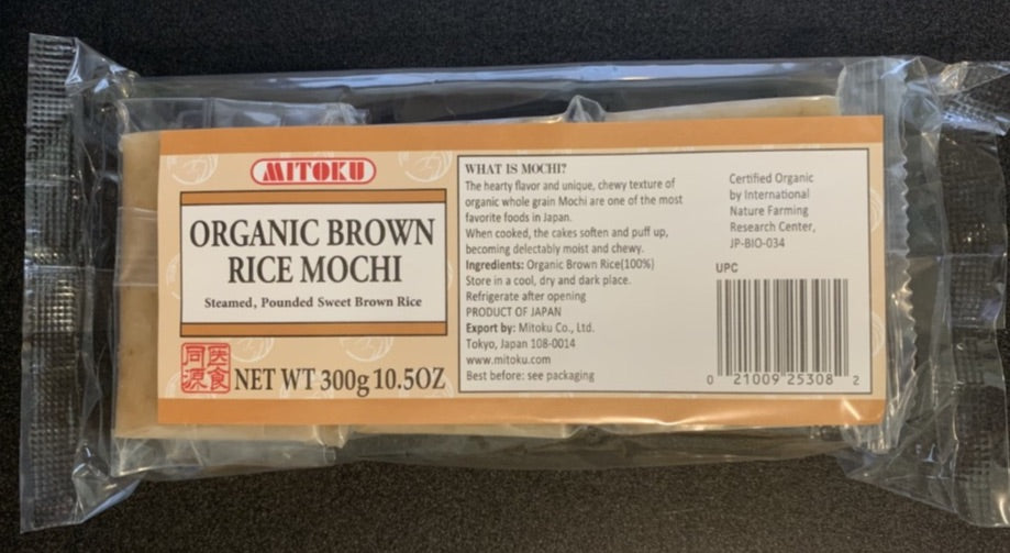Mitoku Organic Brown Rice Mochi. Product of Japan.
