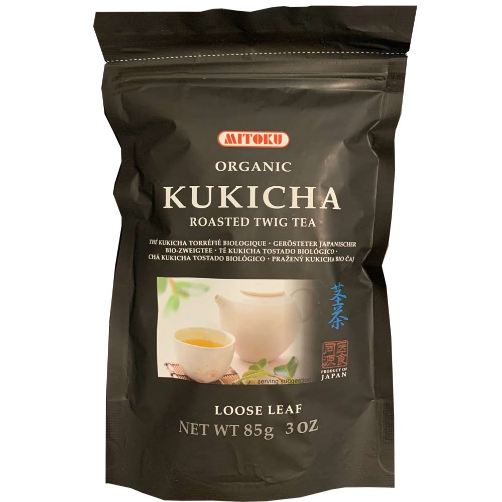 Mitoku Organic Kukicha Roasted Twig Tea. Product of Japan.