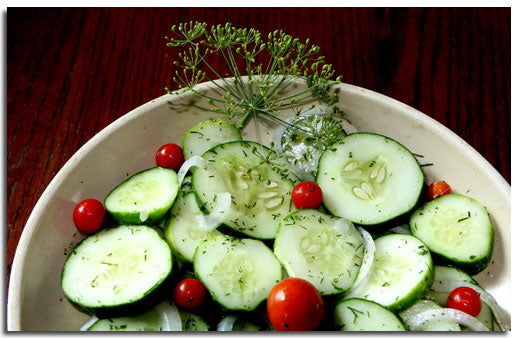 Organic Chef Tom's Cool Cucumber Salad