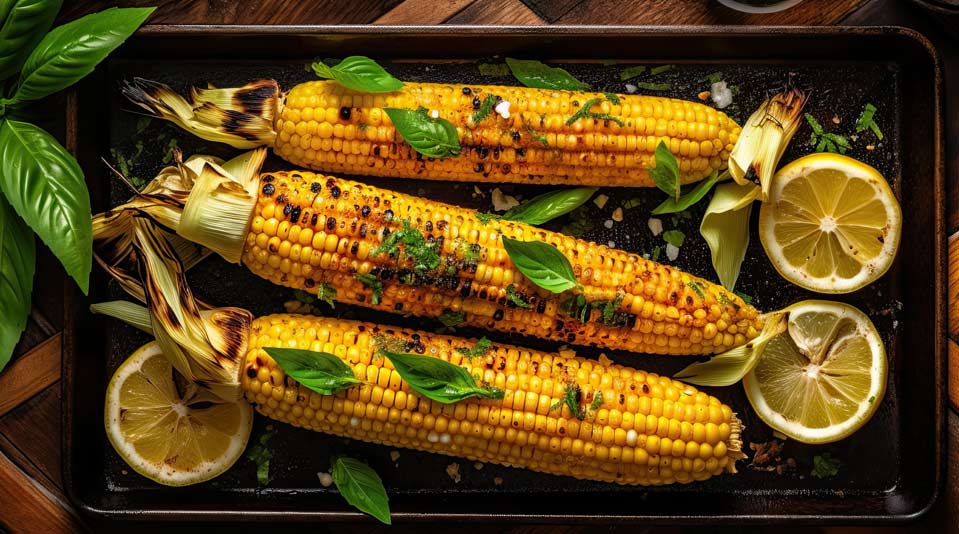 Summer Grilled Corn with Umeboshi Plum Spread
