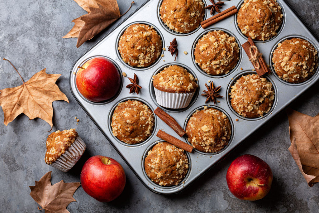 Chef Tom's Autumn Apple Crumb Cake Muffins