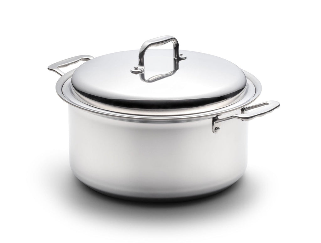 360 Cookware. T-304 Surgical Grade Stainless Steel Handcrafted in the U.S.A. High quality cookware. 8 quart stockpot with lid. Made in USA. 360 Vapor® Cooking technique.   