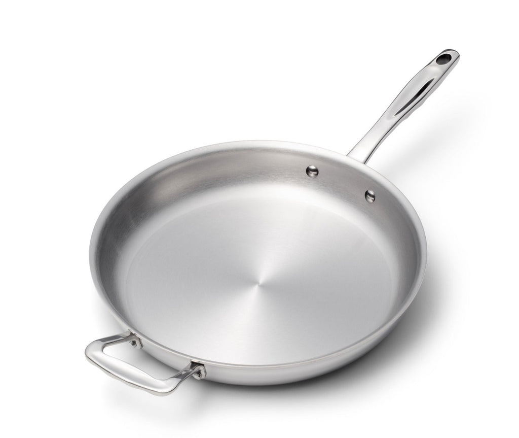 360 Cookware. T-304 Surgical Grade Stainless Steel Handcrafted in the U.S.A. High quality cookware. 11.5 inch Fry Pan.              