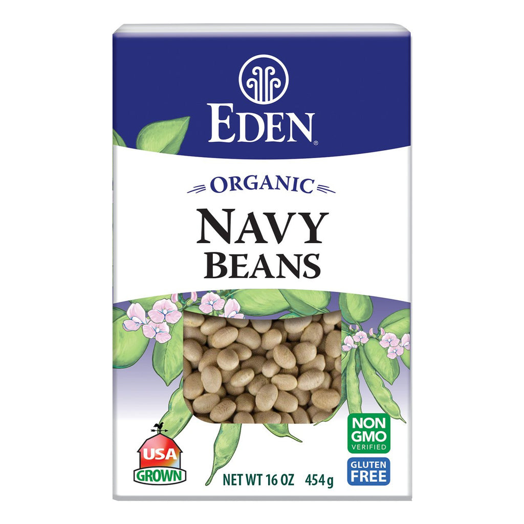 Organic Navy Beans Eden.    