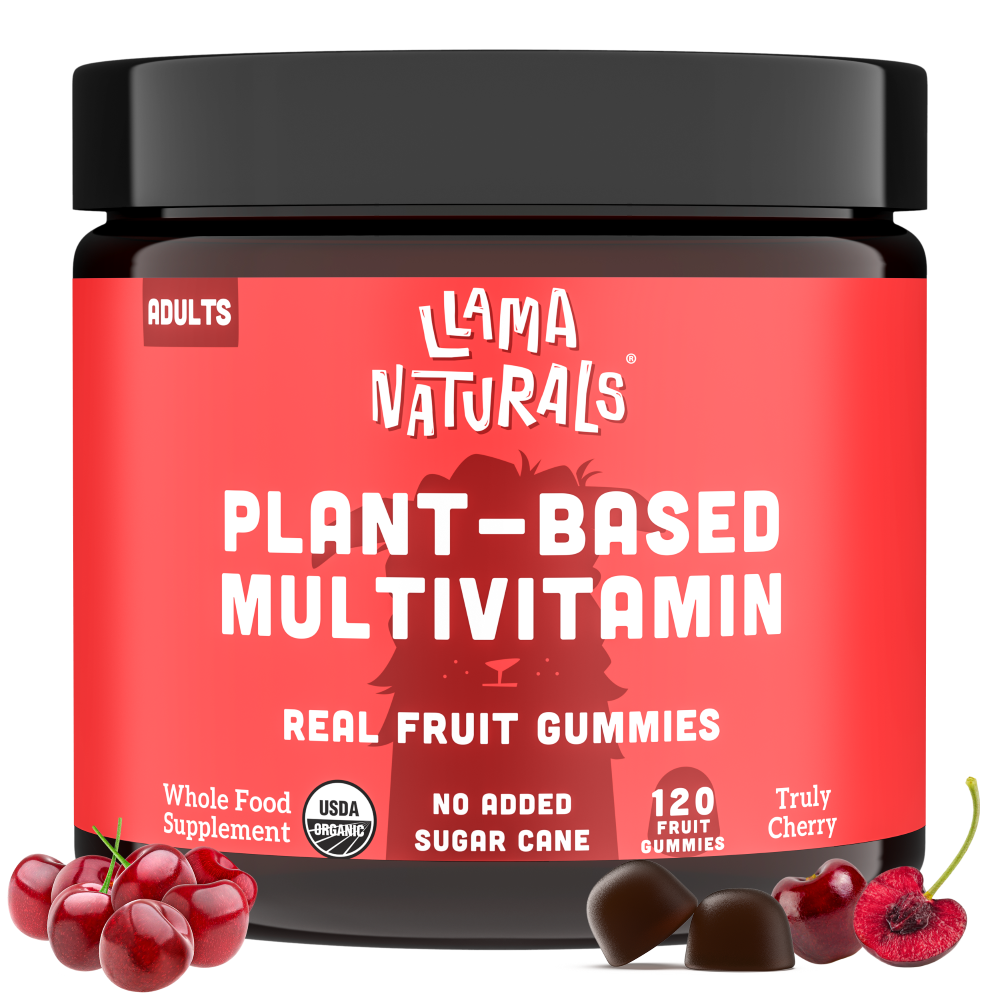 Llama Naturals Plant-Based Multivitamin Truly Cherry 120 Gummies
