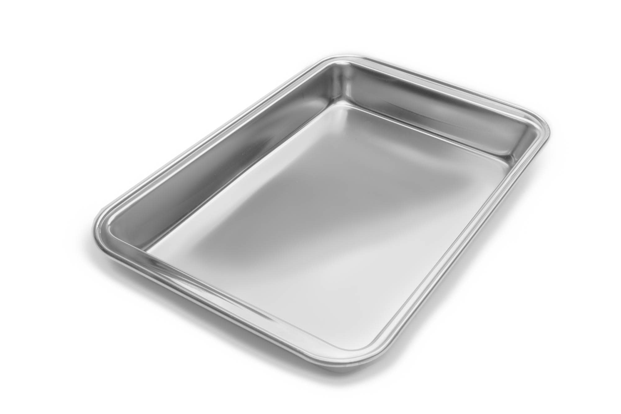 Stainless Steel Baking Tray , Oven Pan Rectangle Size 10 x 8 x 1 inch