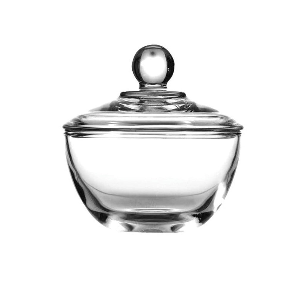 Glass Salt Bowl with Glass Lid.        