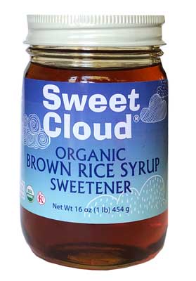 Sweet Cloud Organic Brown Rice Syrup.       