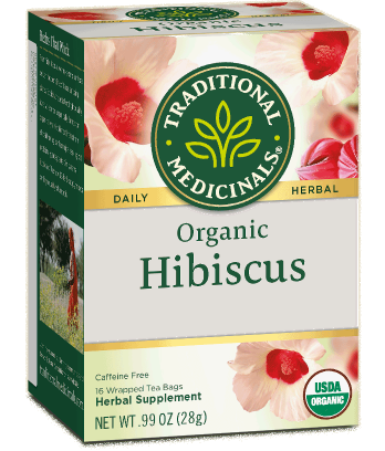 Traditional Medicinals Organic Hibiscus Tea Bags.      