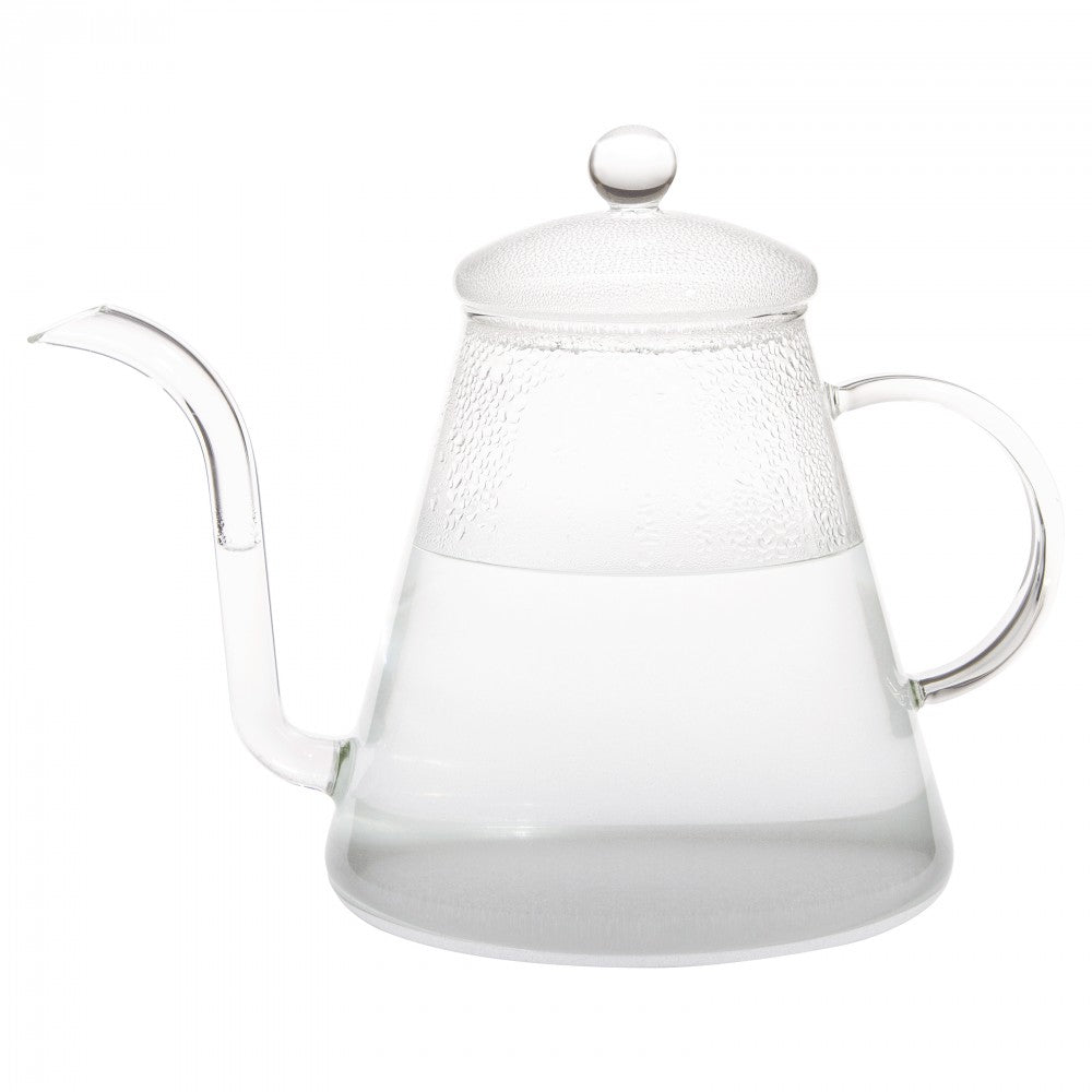 Trendglas JENA German Glass Pour Over Kettle. Heat-resistant German made Borosilicate glass. No heavy metals or other toxic substances and Lead free.                                        