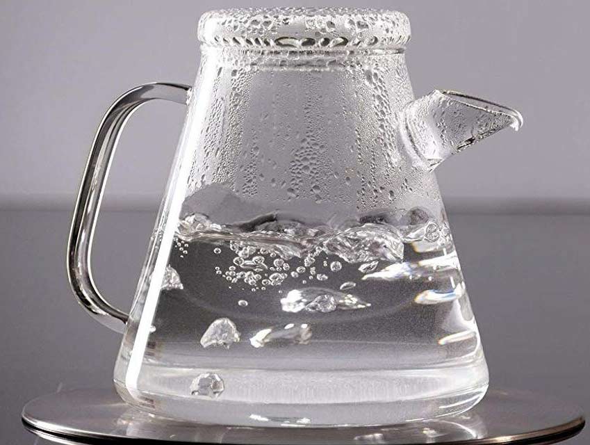 German Glass Vesuv  Stovetop Kettle 