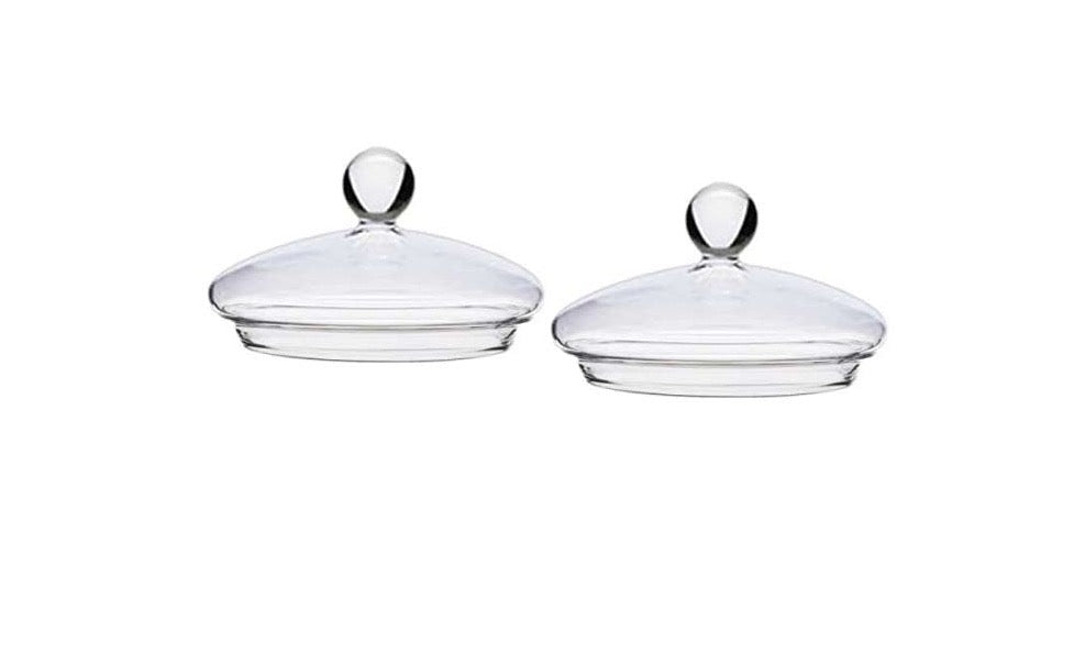 Trendglas German Glass Replacement Lid Bundle (2 Lids) Fits Trendglas Kettles and Teapots.        